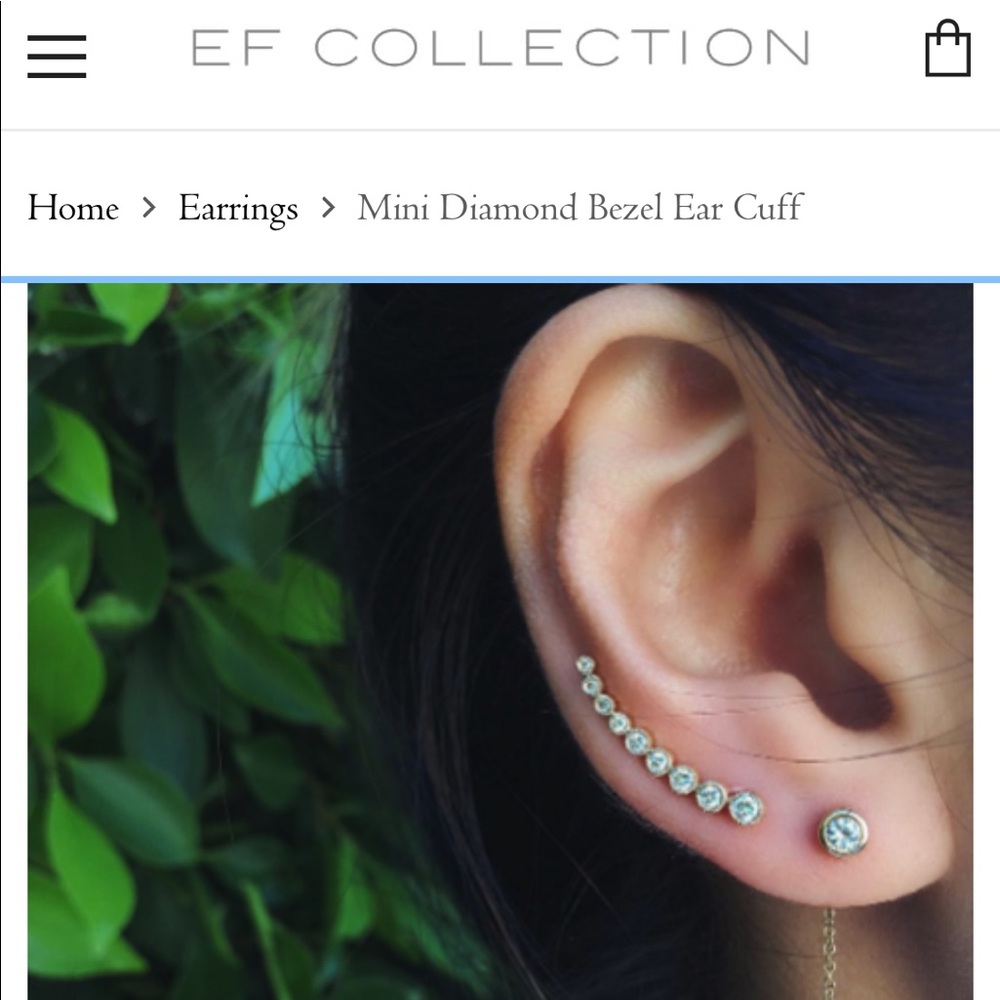 EF Collection diamond ear crawler